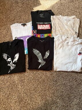 6 short sleeved shirts